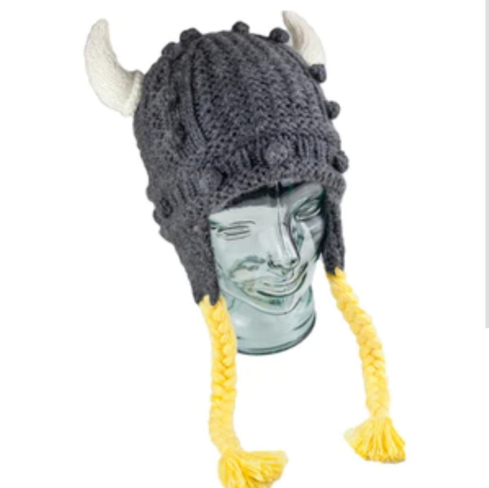 Alpaca Fair trade & Handmade Andes kids Adventure hats Studded Viking boys girls